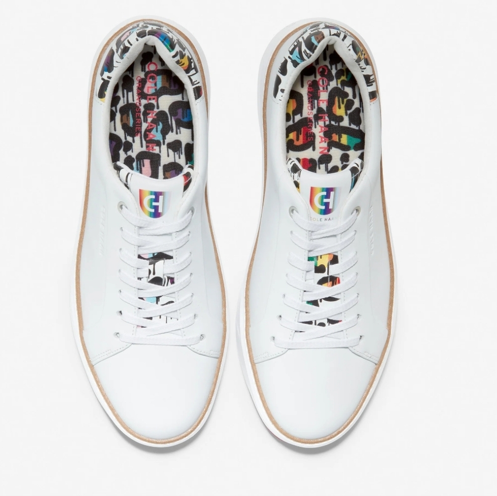 Cole Haan Women's GrandPro Topspin Sneakers White/Graffiti, Size 9B - Picture 3 of 17